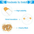 PATIKIL 1uf 50V Multilayer Monolithic Ceramic Capacitors, 120 Pcs Ceramic Chip Capacitor Assortment Kit for Power, Yellow...