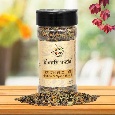 Shudh India Panch Phoron (5 Spice) ~ All Natural | Vegan | Gluten Friendly | NON-GMO | Indian 5 Spice Blend of Fenugreek, Mustard, Kalonji/Nigella...