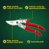 Pleasant Plus 8 inch Bypass Pruning Shears, Hand Pruners, Garden Clippers., Professional-Grade for Bonsai, Indoor and Outdoor plants, Tree Branchs...