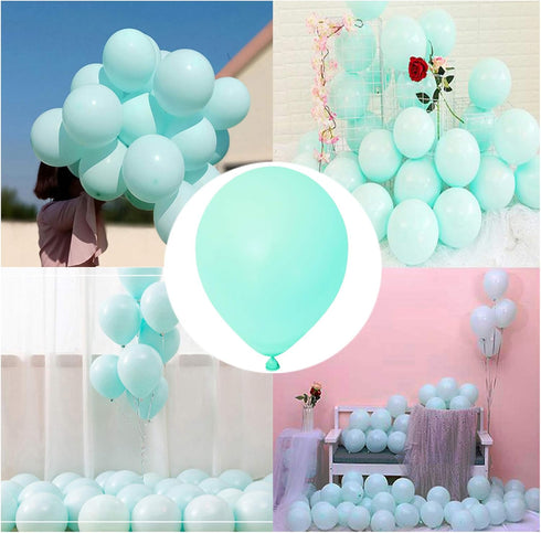 Pastel Mint Balloons 10 inch 100pcs Mint Green Latex Balloons for Party Birthday Wedding Anniversary or any Party Decorations-pastel Mint...