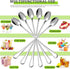 Long Handle Iced Tea Spoon, 9-inch Stainless Steel Cocktail Mixing Stirrers Spoon Coffee Spoon Ice Cream Spoon Bar Cocktail Shaker Spoon Stirrers ...