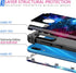 Miqala for Galaxy A20/A30/A50 Case,Shiny in The Dark Three Layer Heavy Duty Shockproof Hard Plastic Bumper +Soft Silicone Rubber Protective Case f...
