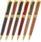 Yeaqee Luxury Wood Ballpoint Pens 1.0mm Elegant Fancy Writing Pens Wooden Black Ink Pens Graduation Gift Pen for Men Women Employee Teacher Journa...