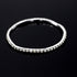 Women Rhinestone Stretch Ankle Bracelet Silver Sparking Tennis Bracelet Crystal Anklet Foot Chain Jewelry (1 Row - 6pcs)...