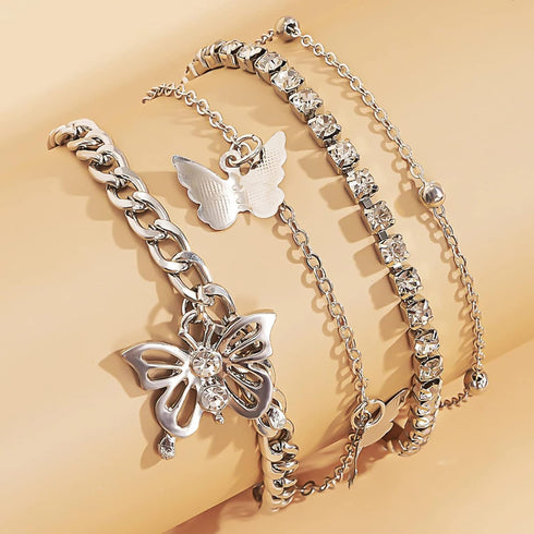 Anklet Bracelets For Women Dainty Multilayer Sparkle Anklet Foot Chain For Women Teen Girls Party Summer Beach Jewelry...
