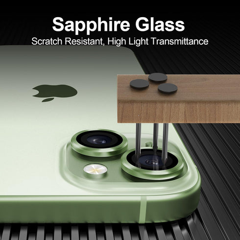 Camera Lens Protector for iPhone 15 Pro Max/15 Pro/15/15Plus/14 Pro Max/14 Pro/13Pro Max/13Pro for Sapphire Glass Alloy Ring Camera Cover Screen P...
