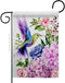 Breeze Decor Purple Hummingbird Garden Flag Friends Birds Flamingo Cardinal Peacock Springtime Natural Wildlife House Decoration Banner Small Yard...