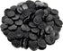 50 Pcs Buckle Plastic Button, 0.45 Inch Black Plastic Buttons for DIY Shoe Back Decoration Shoe Decoration Accessories Wristband Charms DIY Decora...