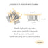 20 Pieces Wig Combs Wig Clips Wig Combs to Secure Wig 7-teeth Wig Accessories Tools For Making Wig Caps Wig Comb (Beige,20 Pcs))...