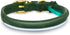 OOPSDOGGY Reflective Rolled Leather Dog Collar for Small Dogs, Adjustable Soft Padded Pet Collar for Small Breed Dogs Puppy (XS, 8"-11", Green)...