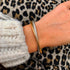 UNY JEWEL Jewelry Make a Statement with Our Two Tone Twisted Cable Wire Ball Weave Cuff Bangle Makes a Thoughtful and Stylish Gift...