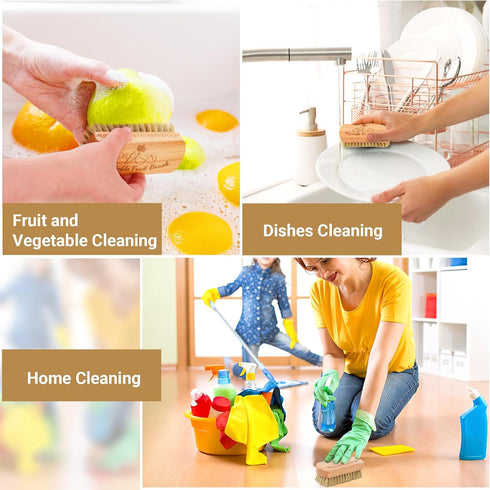 SEPGLITTER Vegetable Brush,Veggie Wash Brushes Potato Brush Cleaning Brush for Potato Carrot Cucumber and Fruits Vegetable Brush Scrubber for Food...