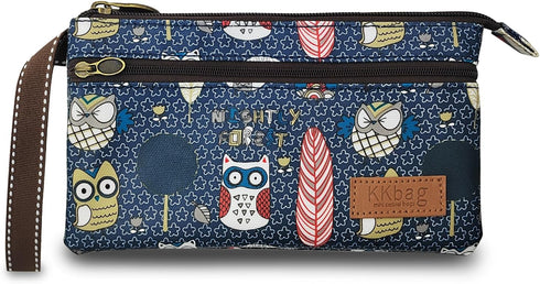 Coin Purse, Wristlet Clutch Purse with Compartments, Zipper Coin Pouch Wristlet Wallet Cartoon Animal Print Wristlet Casual Bag for Shopping, Dati...