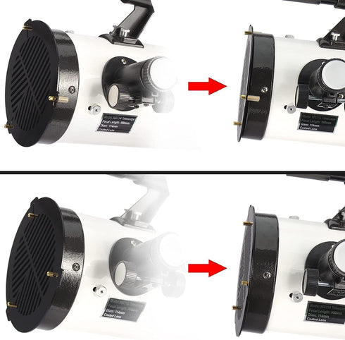 Bahtinov Mask Focusing Mask for Telescopes, Aluminum Metal Bahtinov Telescope Astronomy Focusing Mask for Outer Diameter from 104-146mm...