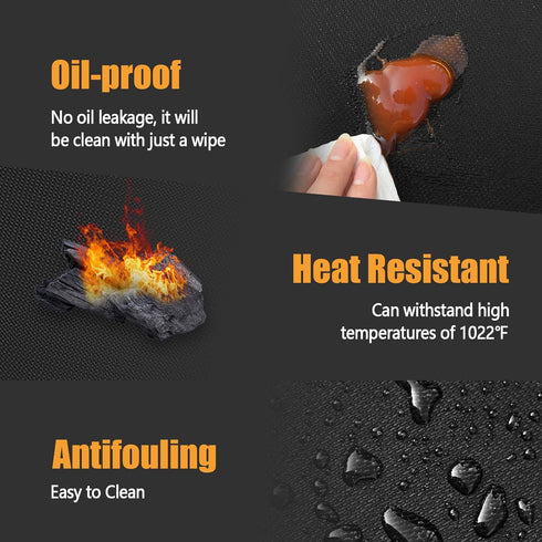 Heat Resistant Mat for Air Fryer,Deep Fryer,Oven,16x24in Hot Pads for Kitchen Counter Heat Protector,Under Coffee Maker Mats for Quartz Countertop...