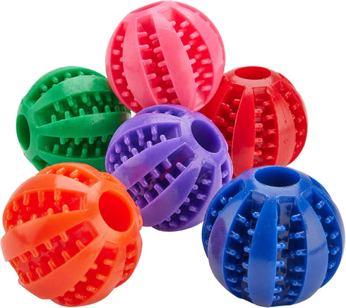 Fillable Treat Ball for Dogs to Keep Them Busy for Hours, 1.5" Puppy Puzzle Balls for Teething Dogs, Dog Crate Mind Stimulating Games for Puppy Bo...