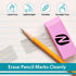 Noverbee Erasers, Pink Erasers. Erasers for Pencils 24 Pk. Erasers for Kids, Erasers Bulk for School Supplies, Art, and Office Use. Latex- Free pe...