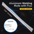 100 Rods Aluminum Welding Rod NO NEED Flux 1/16, Aluminum Repair, Brazing Aluminum Simple Solution (13" Length)...