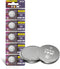 5 Pack CR1616 Battery DL1616 ECR1616 1616 3V Lithium Coin Cell Battery Replacement for Car Remote Key Fob Watch Scale Button Battery...