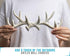 Comfify Vintage Cast Iron Deer Antlers Wall Mounted Hooks | Antique Finish Metal Clothes Hanger Rack w/Hooks | Includes Screws and Anchors | Antiq...