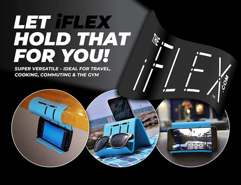 iFLEX Adjustable Cell Phone Stand and Tablet Stand for Work and Home – Flexible Phone Holder is The Perfect iPhone Stand for Video Calls and Holds...