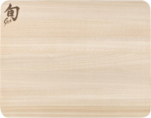 Shun Cutlery Small Hinoki Cutting Board, 10.75" x 8.25" Small Wooden Japanese Chopping Board for Kitchen, Medium-Soft Wood Preserves Knife Edges, ...