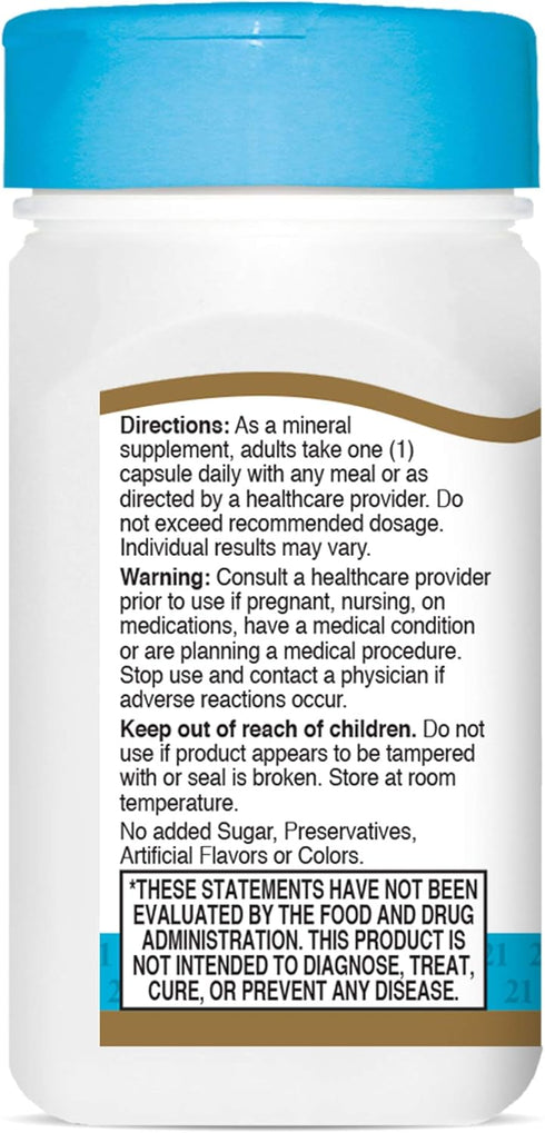 21st Century Selenium 200 Mcg Capsules, 60 Count (Pack of 2)...