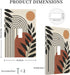 Abstract Boho Mid Century Single Toggle Light Switch Plate Decorative 1 Gang Wall Plate Cover Electrical Switchplate Faceplate for Home Wall Panel...