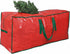 Christmas Tree Bag 7.5 ft Christmas Tree Storage Bag Waterproof Christmas Tree Storage Box Plastic Hard Christmas Tree Bag Heavy Duty (Red)...