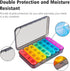 Daviky Pill Organizer 4 Times a Day - Pill Box 7 Day, Large Weekly Medicine Pill Organizer for Travel with Removable Individual Containers, Pill C...