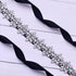 Top Queen Women's Crystal Diamond Bridal Belt Sashes Wedding Belts Sash for Wedding, Black, One Size...