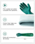 PACIFIC PPE 26" Rubber Gloves, Chemical Resistant Gloves PVC Reusable, Heavy Duty Waterproof Gloves with Cotton Liner, Anti-skid, Acid-alkali and ...