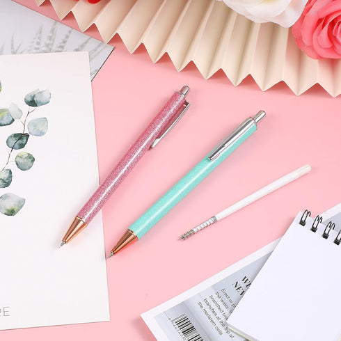 Epakh 2 Pieces Weeding Pen Vinyl Pen Pin Weeding Tool Fine Point Glitter Metal Vinyl Air Release or Car Puncturing Installation Retractable Craft ...