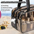 WEISIPU Large Waterproof Clear Travel Bag for Toiletries - Transparent Makeup Bag with Double Zipper Design - TSA Compliant Carry-On for Men and W...