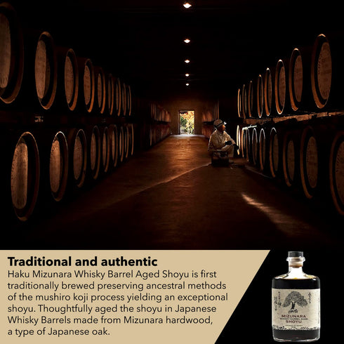 Haku, Mizunara Whisky Barrel Aged Soy Sauce, 12.68 oz....