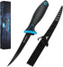 FLISSA Fish Fillet Knife, 6" Fishing Knife & Bait Knife with Protective Sheath, Non-Slip Handle, Belt Clip and Razor Sharp 8Cr13MoV Stainless-Stee...