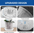 TRUEDAYS 4 Pack Orchid Pot with Saucers, 6 Inch Clear Orchid Pots with Holes, Plastic Planter with Trays, Breathable Slotted Orchids Planters for ...
