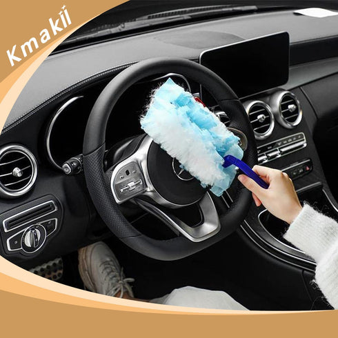 KMAKII Disposable Duster Refills Bulk Heavy Duty Dusters Refills Blue Electrostatic Replacement Head 30 Counts...