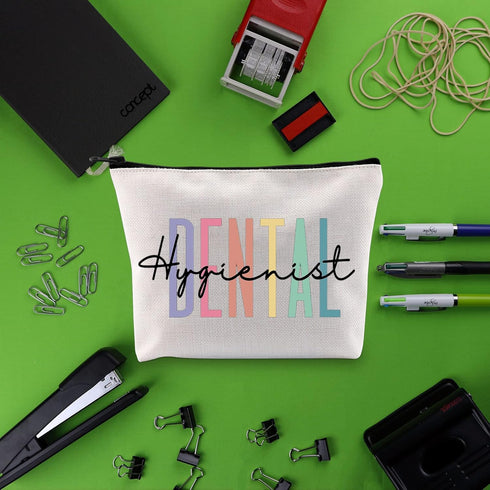 BLUPARK Dental Hygienist Makeup Bag Dental Gift Dentist Gift Dental Graduation Gift New Dental Hygienist Zipper Pouch (Dental Hygienist)...