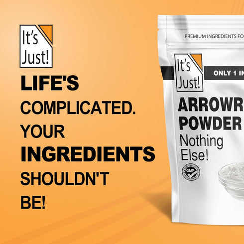 It's Just - Arrowroot Powder, 8oz, Natural Thickener, Gluten-Free, Dairy-Free, Non-GMO, Cornstarch Substitute...