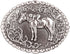 Nocona Girl's Young Girl On Horse Belt Buckle, Silver, OS...