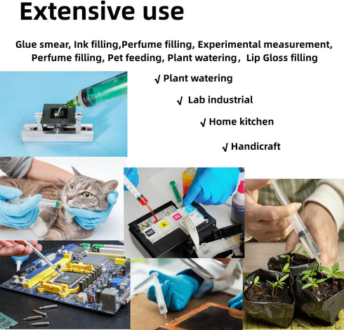 100 Pcs Measuring and Refilling Industrial Dispensing Accessories, for Inks, Perfume, Plants, Lab, Industry. (1.5inch 16Ga)...