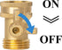 Xiny Tool Brass Garden Hose Shut Off Valve, Heavy Duty 3/4 Inch Solid Brass Garden Hose Shut Off Valve with 4 Extra Rubber Washers (4)...