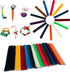 500 Piece Wax Craft Sticks for Kids - 13 Colors, Non-Toxic Wax String, Kid Bendable Sticky Sticks for Art Supplies, Crafts, DIY School Project...