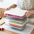 Food Storage Bin Vegetable Organizer with Lid Clear Fridge Crisper Keep Food Fresh BPA Free Kitchen Organizer Bins (Grey-L-SIZE with MAT)...