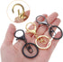 uxcell Lobster Claw Clasps Keychain, 30 Pcs Lobster Claw Clasp Hook with Swivel Trigger Clip and Flat Split Keychain Ring for DIY Craft Key Chain ...