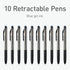 Pentonic GR-T Retractable Gel Pens, 10 Count, Blue Ink, 0.7 mm Fine Point, Smooth Writing For Journaling, Note Taking, Office & School (1002361)...