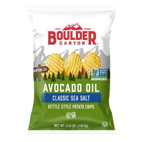Boulder Canyon, Chips Potato Avocado Oil Sea, 5.25 Ounce...