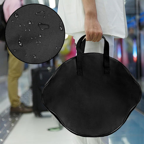 7.08 X 7.08 X 3.14'' Oxford Cloth Outdoor Camping Cast Iron Skillet Storage Bags, Grill Pan Storage Bag for Korean BBQ Grill Pan, 2 PCS Camping Sk...