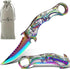 Pocket Knife for Men, Cool Folding Knife With Embossed 3D Dragon Relief, Great Gift Edc Knife For Men Outdoor Survival Camping Hiking (Rainbow)...